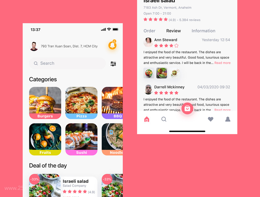 25xt-484373 Veloconti - Food Delivery App UI Kit2.jpg