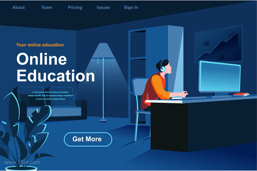 25xt-484382 Online Education Isometric Web Page Flat Concept.jpg