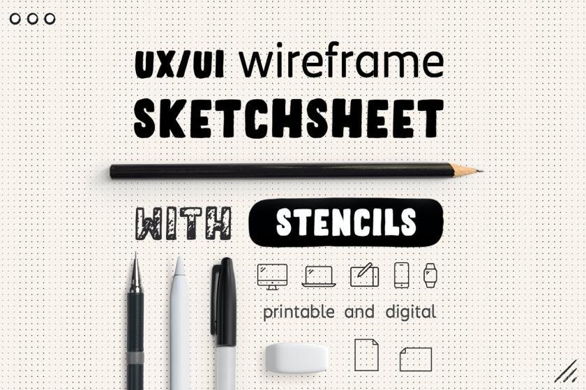 25xt-484391 UX Workflow - Wireframe Sketchsheet with Stencils	1.jpg