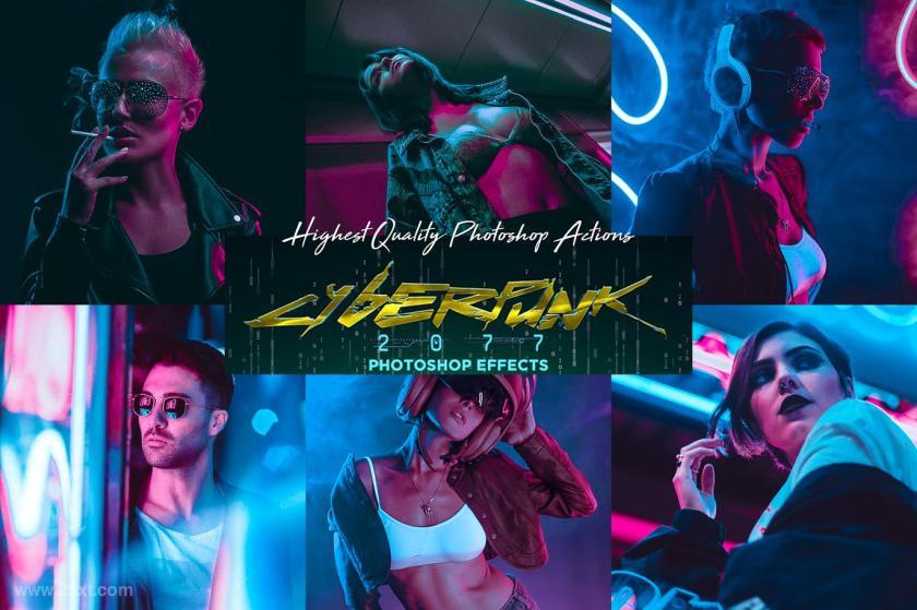 25xt-484445 CyberPunk PRO Photoshop Actions	1.jpg