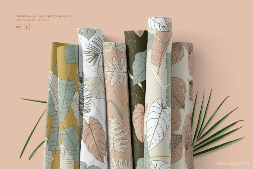 25xt-484464 Big Leaves - Tropical Patterns	3.jpg