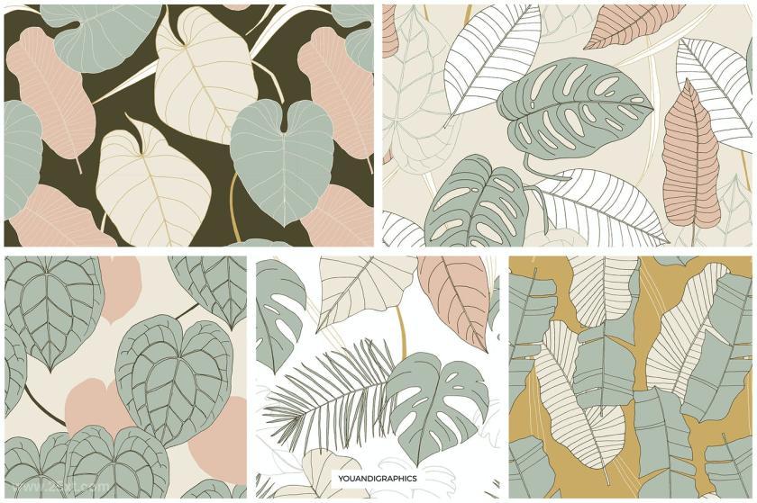 25xt-484464 Big Leaves - Tropical Patterns	8.jpg