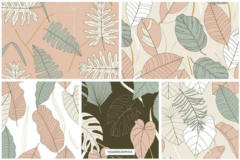 25xt-484464 Big Leaves - Tropical Patterns	9.jpg