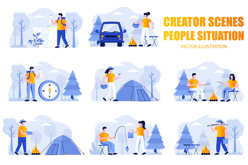 25xt-484484 Camping People Character Scene Creator Kit.jpg