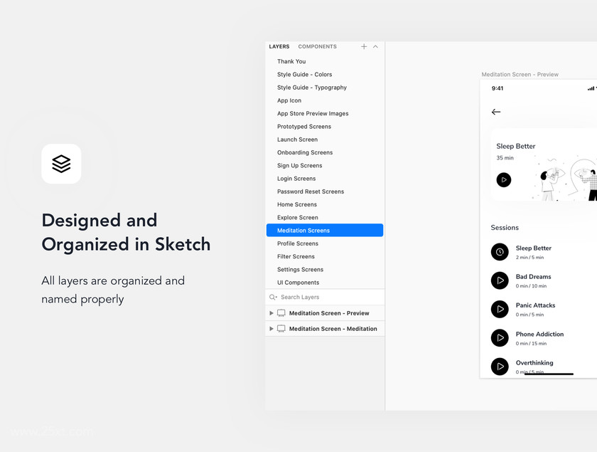25xt-484703 Relax.io 2.0 - Meditation App UI Kit2.jpg
