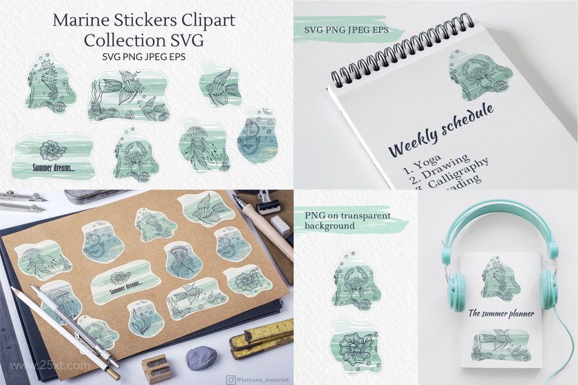 25xt-484719 Doodle linear SVG graphics & Cricut files Bundle 7.jpg