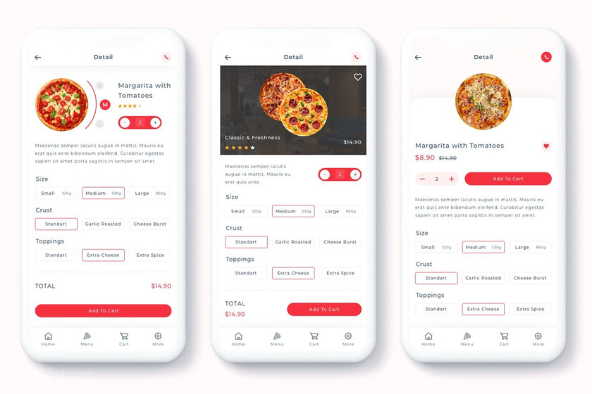25xt-484739 Denrit - Pizza Delivery App UI Kit4.jpg