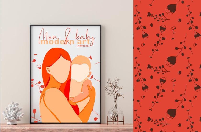 25xt-612008-%22MomandBaby%22Modernartpattern%22z5.jpg