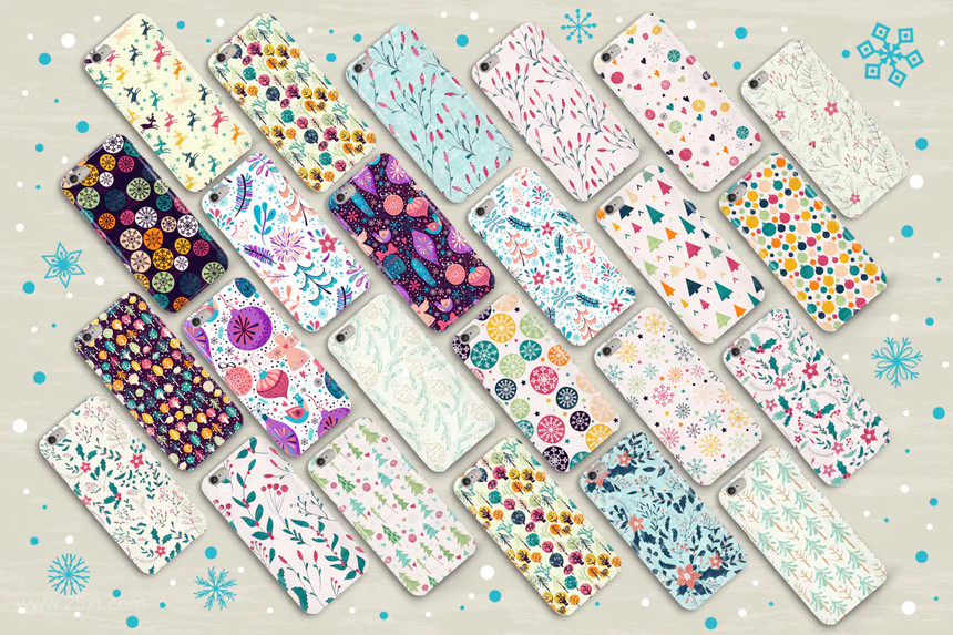 25xt-155484Winter holidays seamless patterns1.jpg