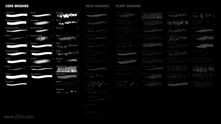 25xt-484947 CORE Brushes - 29 Custom Brushes for Procreate 52.jpg