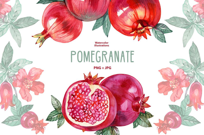 25xt-484975 Watercolor Pomegranate-1.jpg