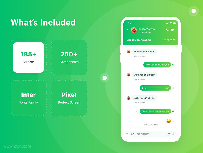 25xt-484985 Freedom Messaging App UI Kit 3.jpg