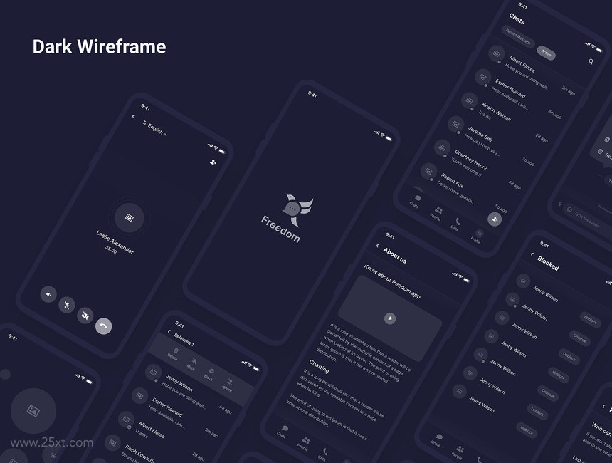 25xt-484985 Freedom Messaging App UI Kit 6.jpg