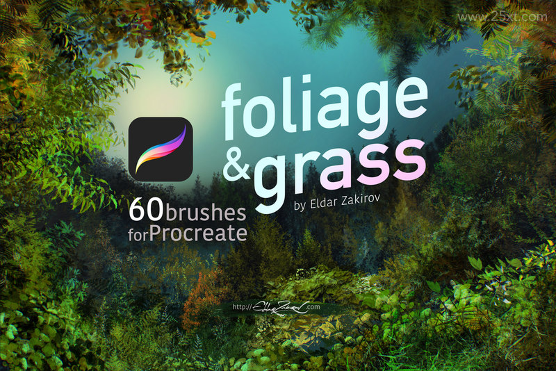25xt-485147-60 Foliage & Grass Procreate brushes 1.jpg