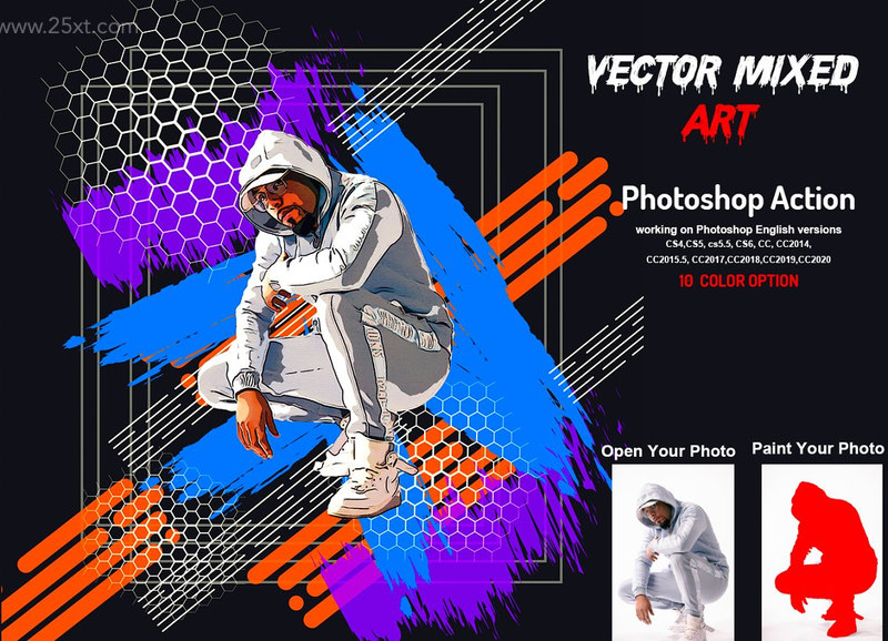 25xt-485185-Vector Mixed Art Photoshop Action1.jpg