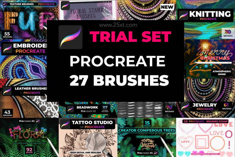 25xt-485256-Trial set of 27 brushes Procreate2.jpg