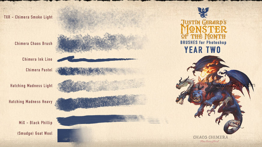 25xt-485298-Monster of the Month - YEAR TWO Brushes by Justin Gerard4.jpg