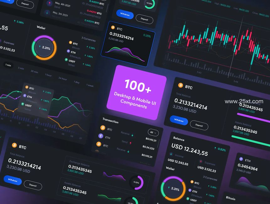 25xt-485481-Cryptolly - Cryptocurrency Web & Dashboard UI Kit4.jpg