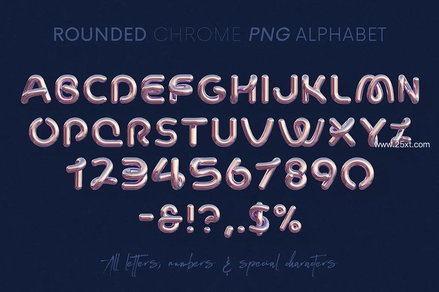 25xt-486011-Rounded Chrome - 3D Lettering9.jpg