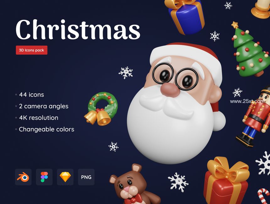 25xt-486122-Christmas Pack - Customizable 3D Icons1.jpg