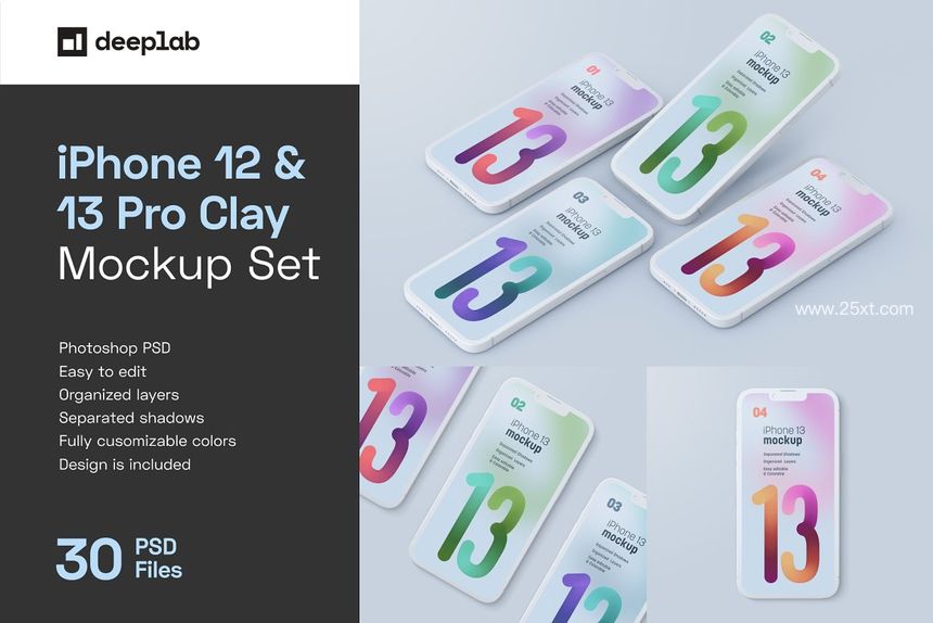 25xt-486198-iPhone 12 & 13 Pro Clay Mockup Set1.jpg