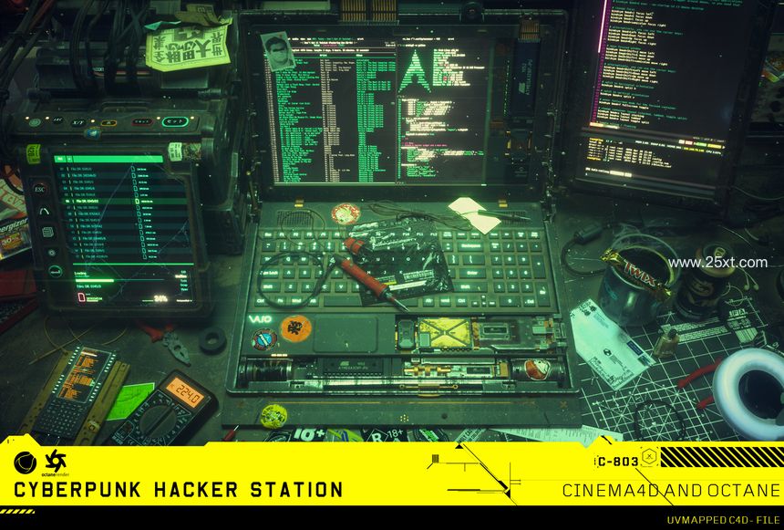 25xt-486295-Cyberpunk Hacker Station C4D and Octane project3.jpg