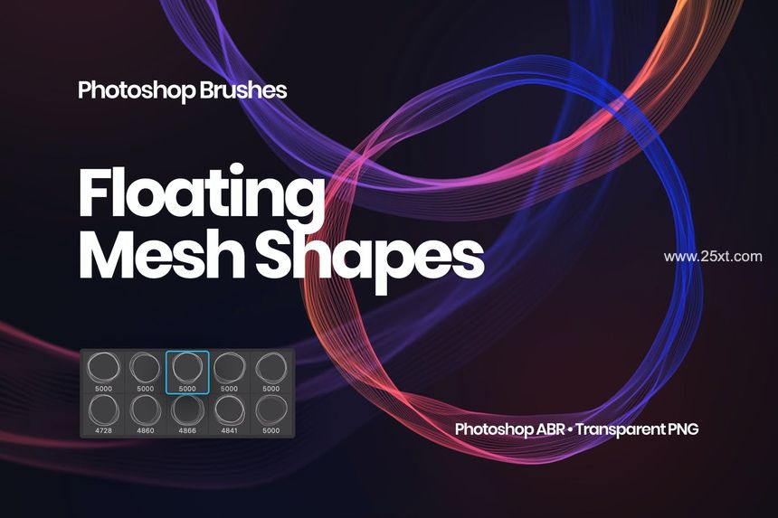 25xt-486425-Floating Mesh Shapes Photoshop Brushes1.jpg
