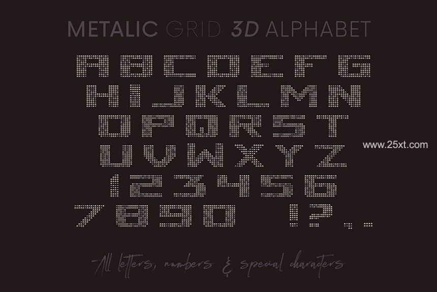 25xt-486483-Metallic Grid - 3D Lettering8.jpg