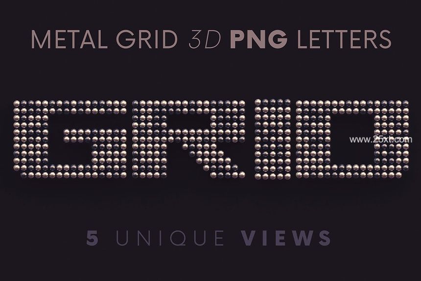 25xt-486483-Metallic Grid - 3D Lettering1.jpg