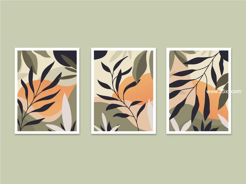 25xt-486591-Leaf Tropical Abstract Art Poster Collection Print3.jpg