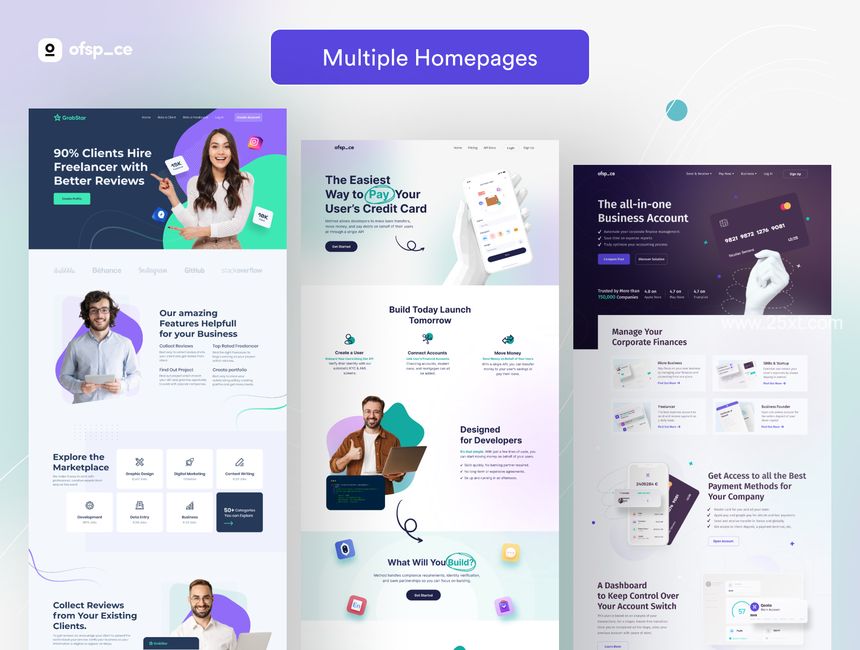 25xt-486454-Multi-concept Landing page UI Kit V23.jpg