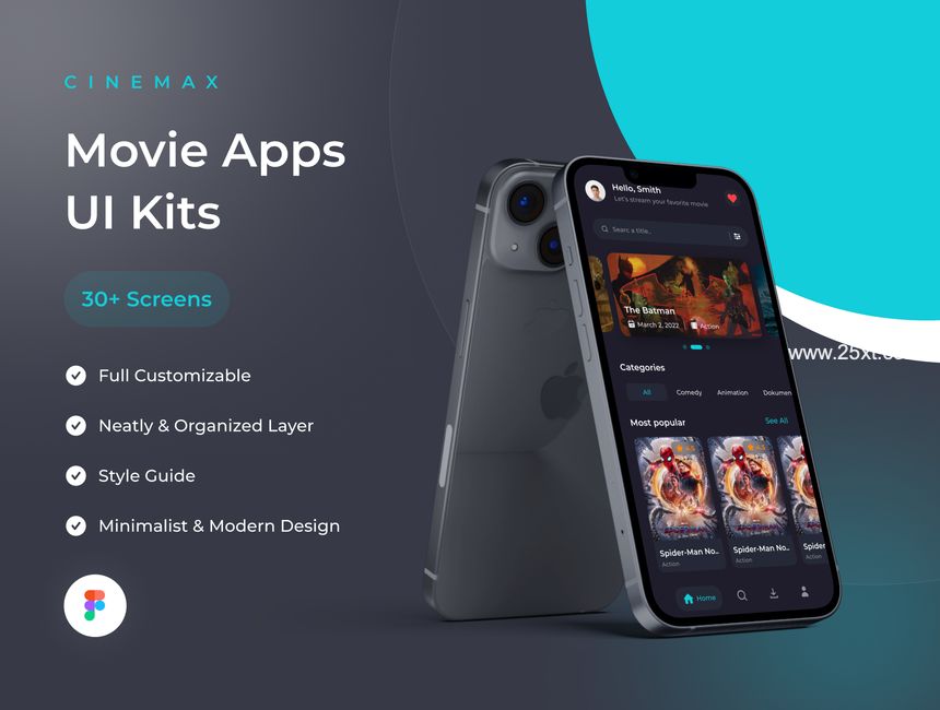 25xt-487127-Cinemax - Movie Apps UI Kits1.jpg