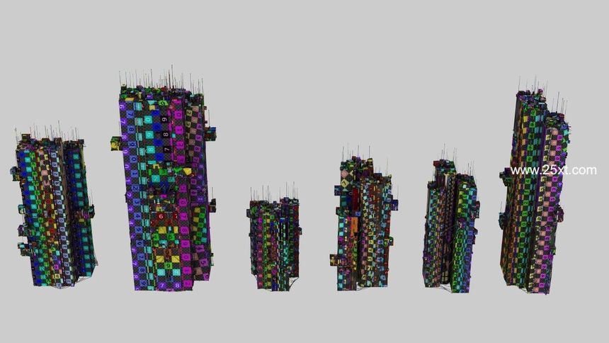 25xt-487156-100 Unique Cyberpunk Sci fi City Buildings 3D model8.jpg