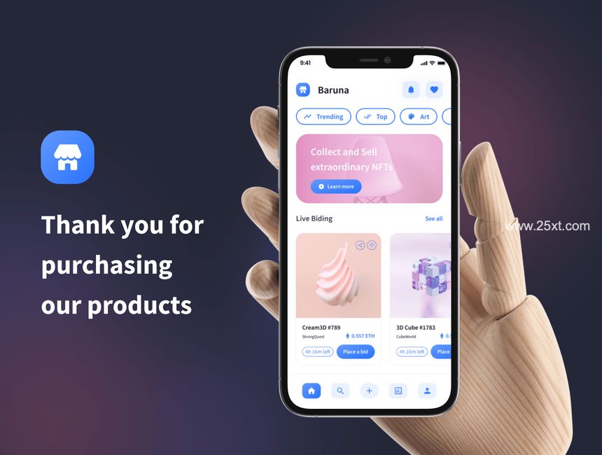 25xt-487340-Baruna - NFT Marketplace Store App UI Kit8.jpg