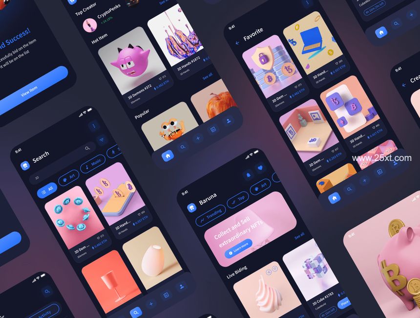 25xt-487340-Baruna - NFT Marketplace Store App UI Kit5.jpg