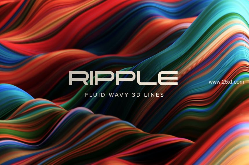 25xt-487478-Ripple Fluid Wavy 3D Lines1.jpg