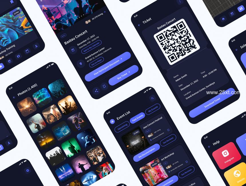 25xt-487587-Acara - Event Booking & Tickets App UI Kit6.jpg