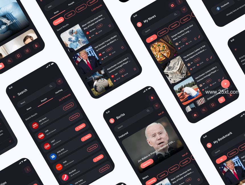 25xt-487625-Berita - News & Reader App UI Kit5.jpg