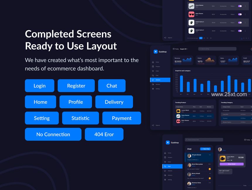 25xt-487730-Gudshop - Ecommerce Dashboard UI Kit3.jpg