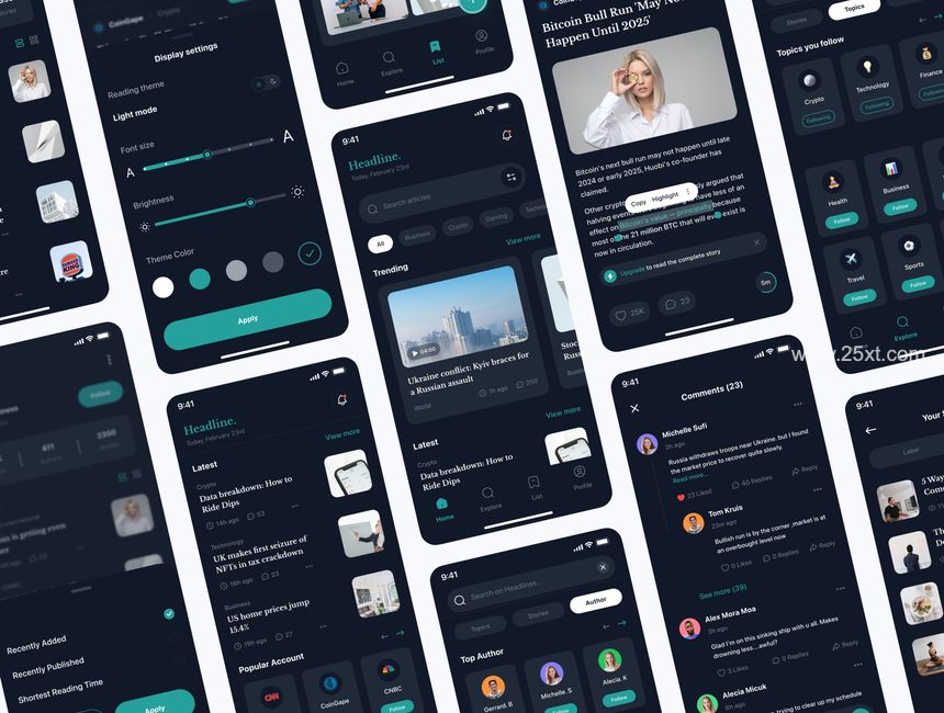 25xt-487731-Headline - News App UI Kit6.jpg
