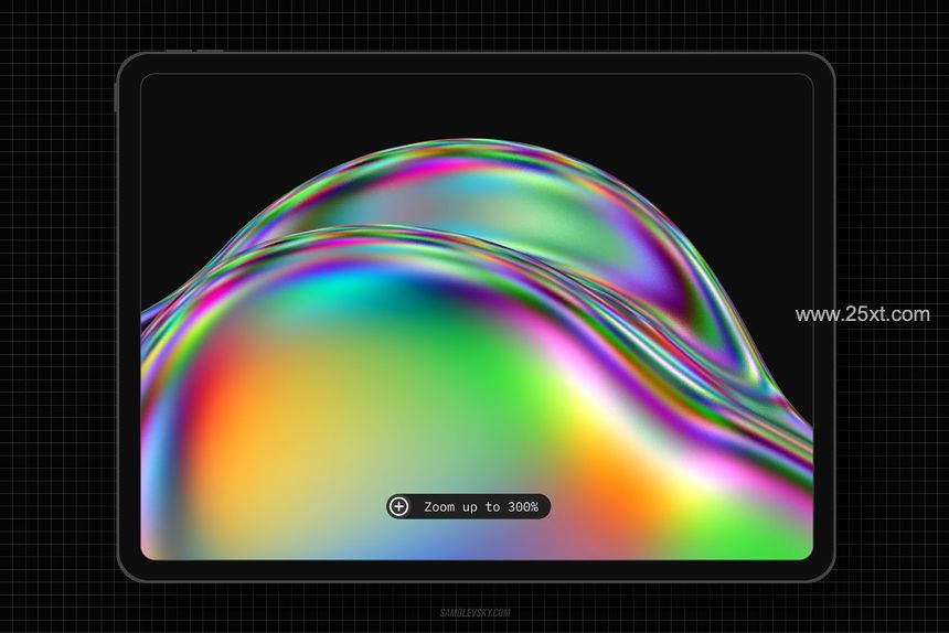 25xt-487766-Iridescent fluid 3D shapes pack14.jpg