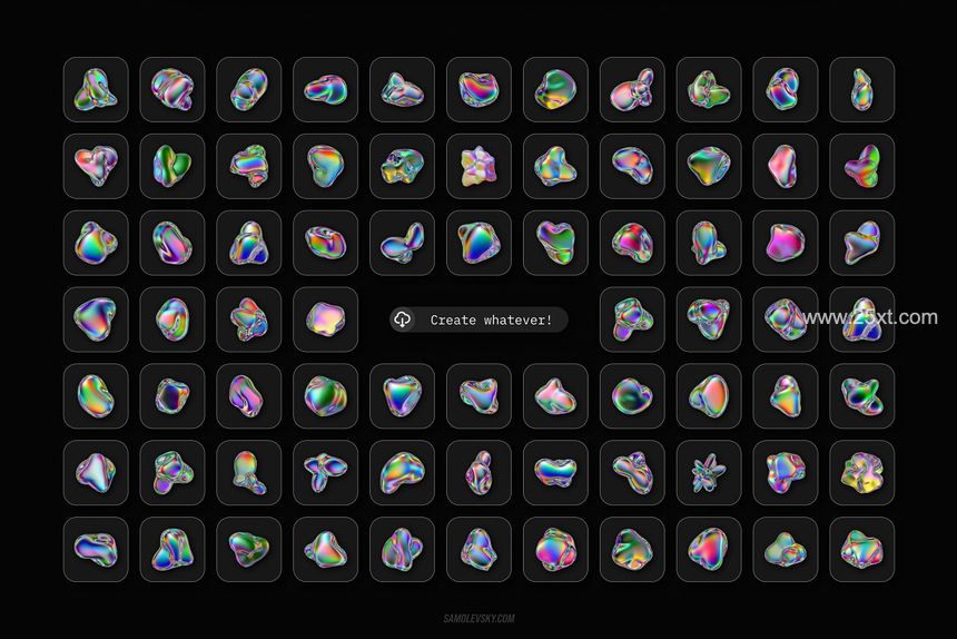 25xt-487766-Iridescent fluid 3D shapes pack15.jpg