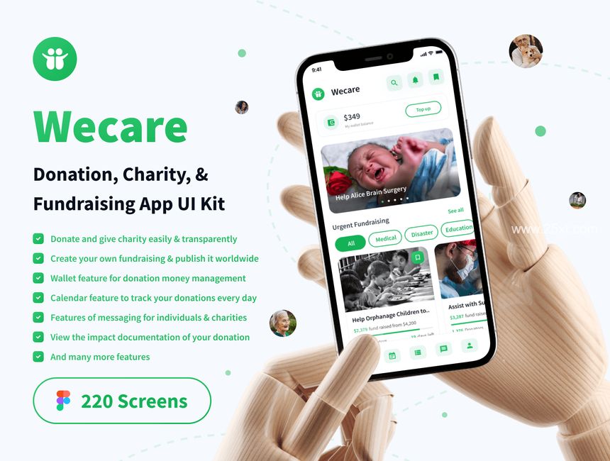 25xt-488079-Wecare - Donation Charity & Fundraising App UI Kit1.jpg