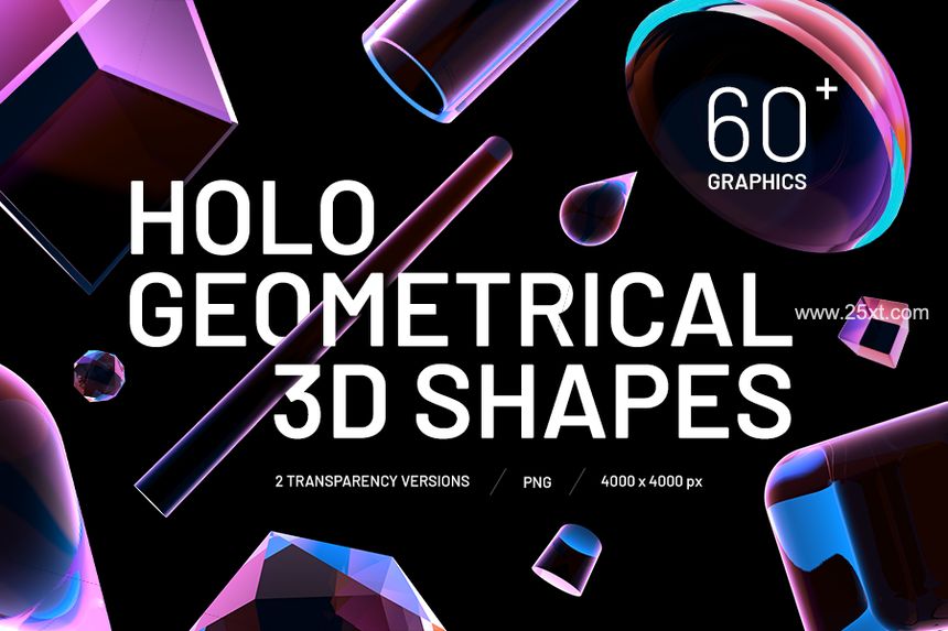 25xt-488143-Holo Geometrical 3D Shapes Collection.jpg
