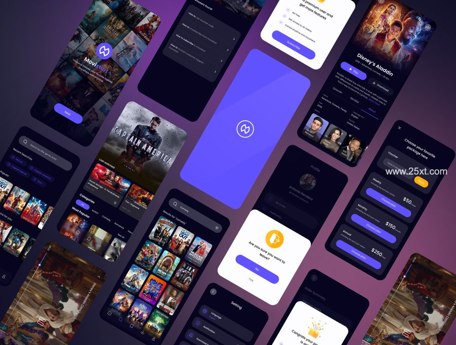 25xt-488343-Movie Streaming App UI Kit3.jpg