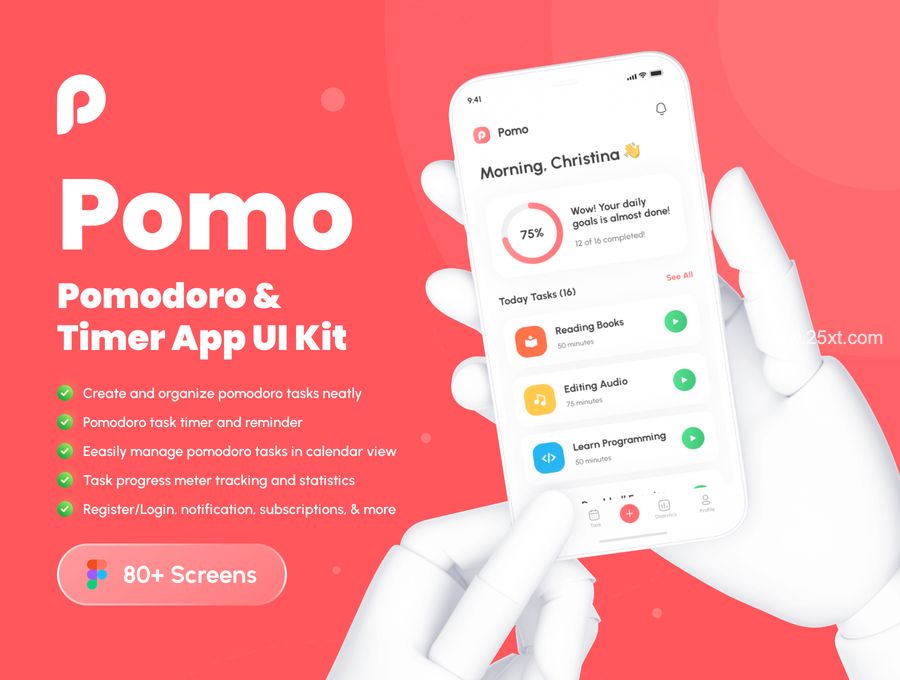 25xt-488398-Pomo - Pomodoro & Timer App UI Kit1.jpg