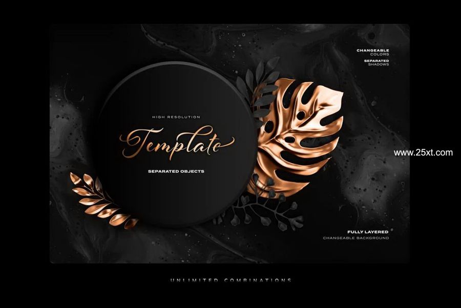 25xt-488672-Gold and Black Monstera Plant Leaves and Tropical Herbs Scene Creator4.jpg