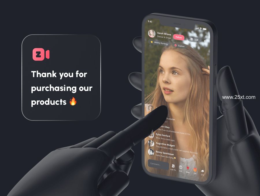 25xt-161937-Zuzu - Short Video & Social Media App UI Kit8.jpg