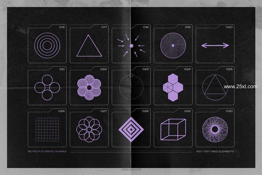 25xt-171066-150 Retro-futuristic textured shapes5.jpg