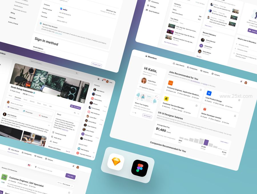 25xt-171126-Rhombus Dashboard UI Kit2.jpg